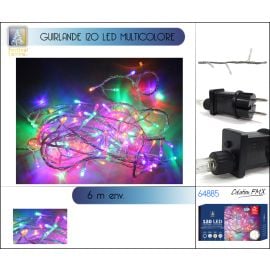 Guirlande lumineuse 120 LED Multicolore 6m