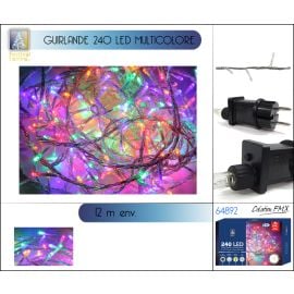 Guirlande lumineuse 240 LED Multicolore 12m