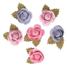 6 Fleurs en papier Lovely swan