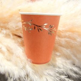 8 Gobelets en carton Jolis Brins TerraCotta