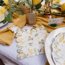 Serviette en papier Mimosa Citrons