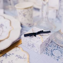 10 Contenants dragees Theme Toile de Jouy (
