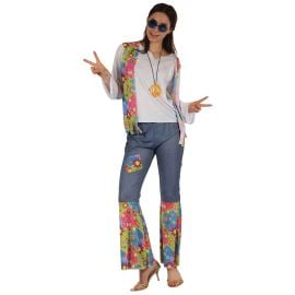 Déguisement Femme Hippie Jean S/M