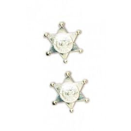 étoile de sheriff - métal argent