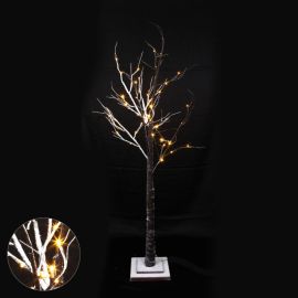 LTS FAFA Etoile Sapin de Noel Bois, Lumiere LED Decoration Noel Topper  Arbre avec Rotin Vintage