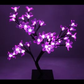 Arbre lumineux de noel exterieur rose 48LED