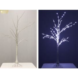 Arbre lumineux pailleté 144 LED BLanc froid 