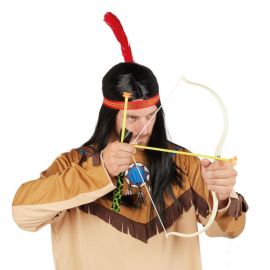 Arc d'indien avec 3 flèches - 52 cm