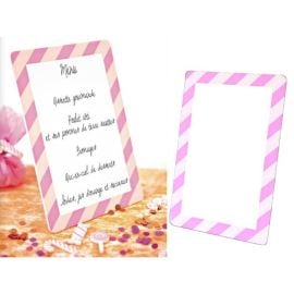 Ardoise menu candy bar Rose