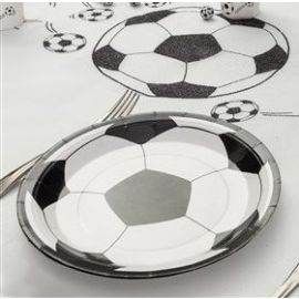 Assiette carton Football 23cm x 10 pièces