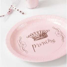 Assiette en carton Princesse 23cm