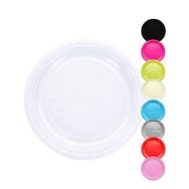 Assiette à dessert en plastique ronde 17cm Couleur 