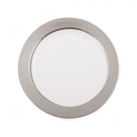 Assiette plastique Daytona Argent