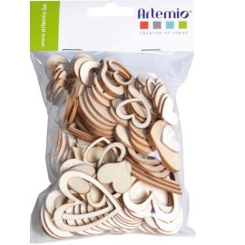 Assortiment de Coeur en bois a décorer