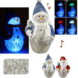 Automate de noel lumineux musical 45cm