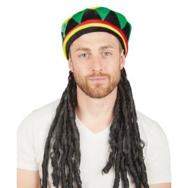 Béret rasta face - adulte