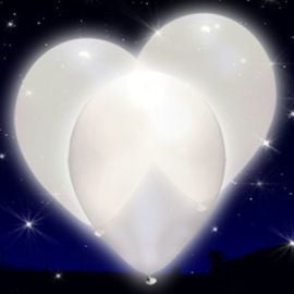 Ballon Led Clignotante en BLANC