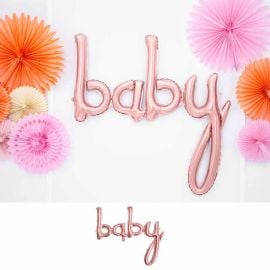 Ballon Mylar Baby Rose Gold