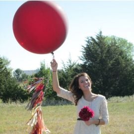 Ballon géant mariage ivoire