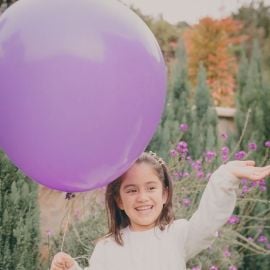 Ballon géant mariage lavande