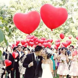 Ballon Gonflable Coeur Rouge