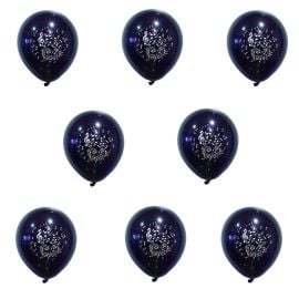 Ballon gonflable Note de musique Noir x 8