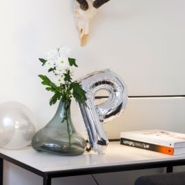 Ballon Mylar Lettre P Argent 36cm