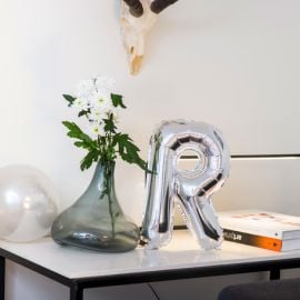 Ballon Mylar Lettre R Argent 36cm