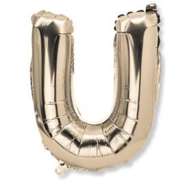 Ballon Mylar Lettre U Or 36cm