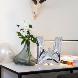 Ballon Mylar Lettre W Argent 36cm