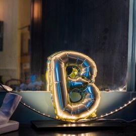 Ballon Mylar Lettre B Or 36cm