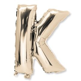 Ballon Mylar Lettre K Or 36cm