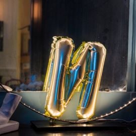 Ballon Mylar Lettre N Or 36cm