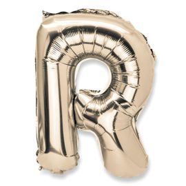 Ballon Mylar Lettre R Or 36cm