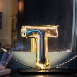 Ballon Mylar Lettre T Or 36cm