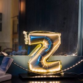 Ballon Mylar Lettre Z Or 36cm