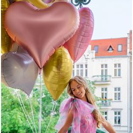 Ballon Mylar Géant Coeur Blanc 75cm