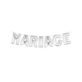 Ballon mylar Mariage Argent