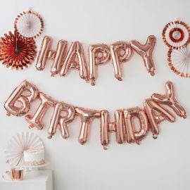 Ballon Mylar mariage Lettre Rose 36cm