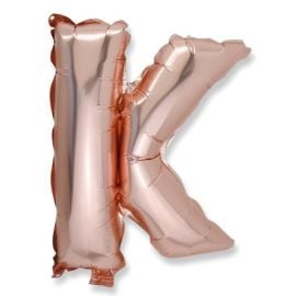 Ballon Mylar Lettre K Rose 36cm