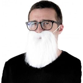 Barbe Hipster Blanche