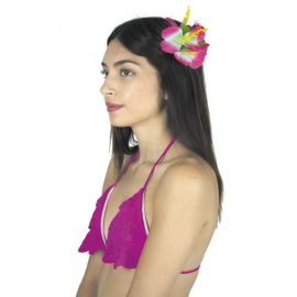 Barrette fleur Hawai Assortie