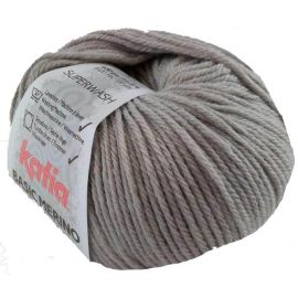 pelote de fil à tricoter KATIA Basic Mérino Gris Clair