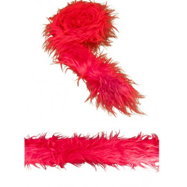 boa - fourrure rouge - 210 cm