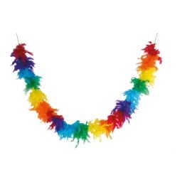 Boa plumes - arc-en-ciel - adulte