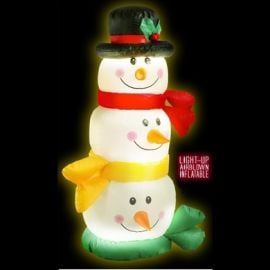 Bonhomme de Neige Gonflable lumineux 