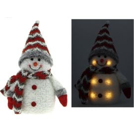 Bonhomme de neige lumineux LED 20cm