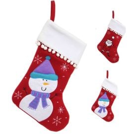 Botte Chaussette de Noel en Feutrine Bonhomme Pere Noel