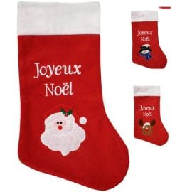 Chaussette Botte Joyeux Noel Assortis