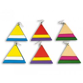 boucles triangulaires - années 60 - 3 assortie